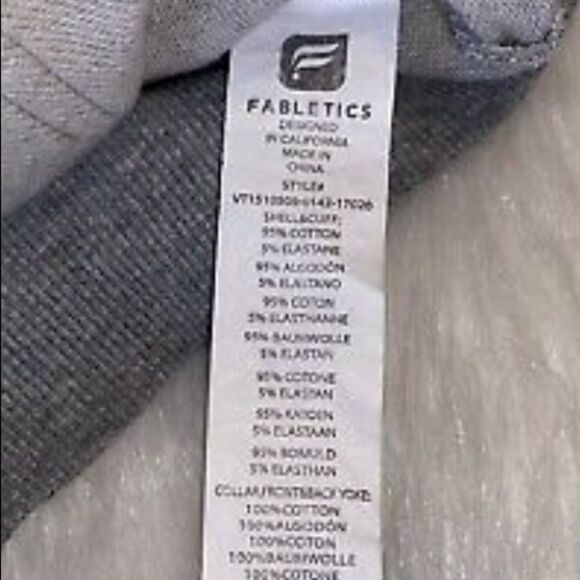 Fabletics Temecula gray zipper vest size small - Picture 7 of 7